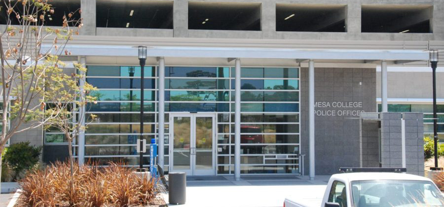 A campus police station