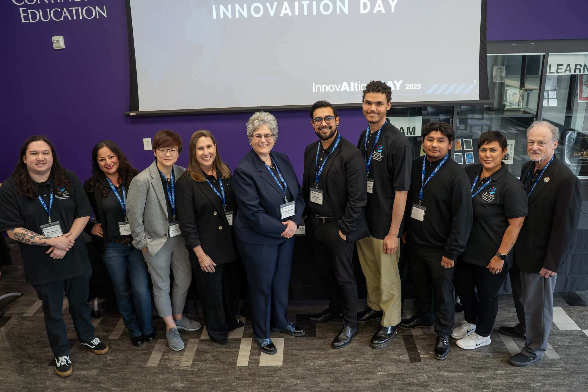 Black History Month Six employees celebrate a Black History Month event