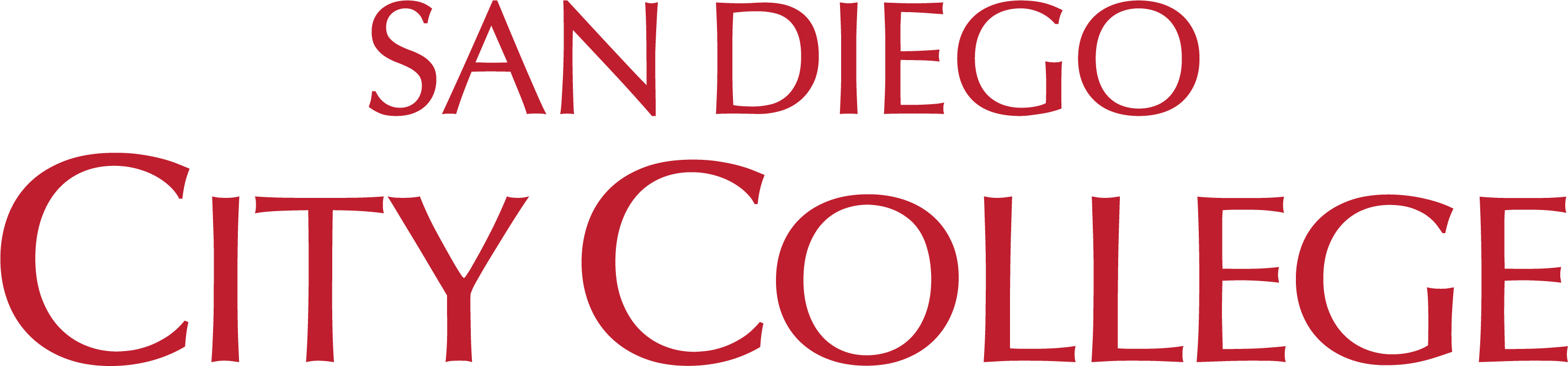 san diego city college text logo
