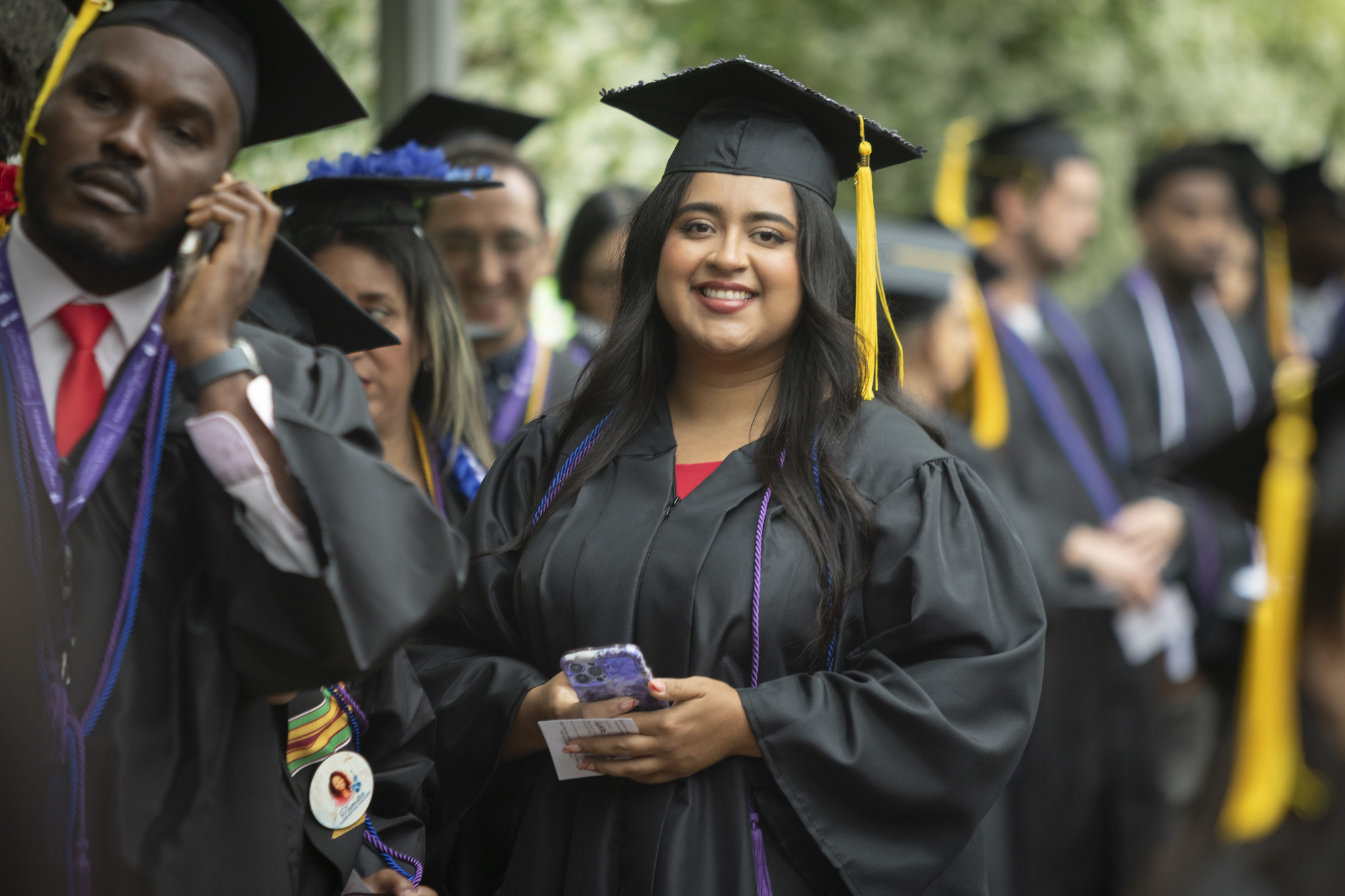 
Graduates in line to receive their certificates.
