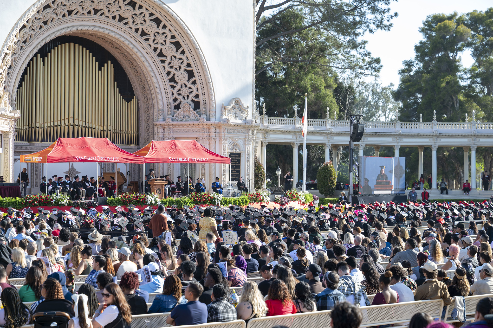 
The audience at commencement.
