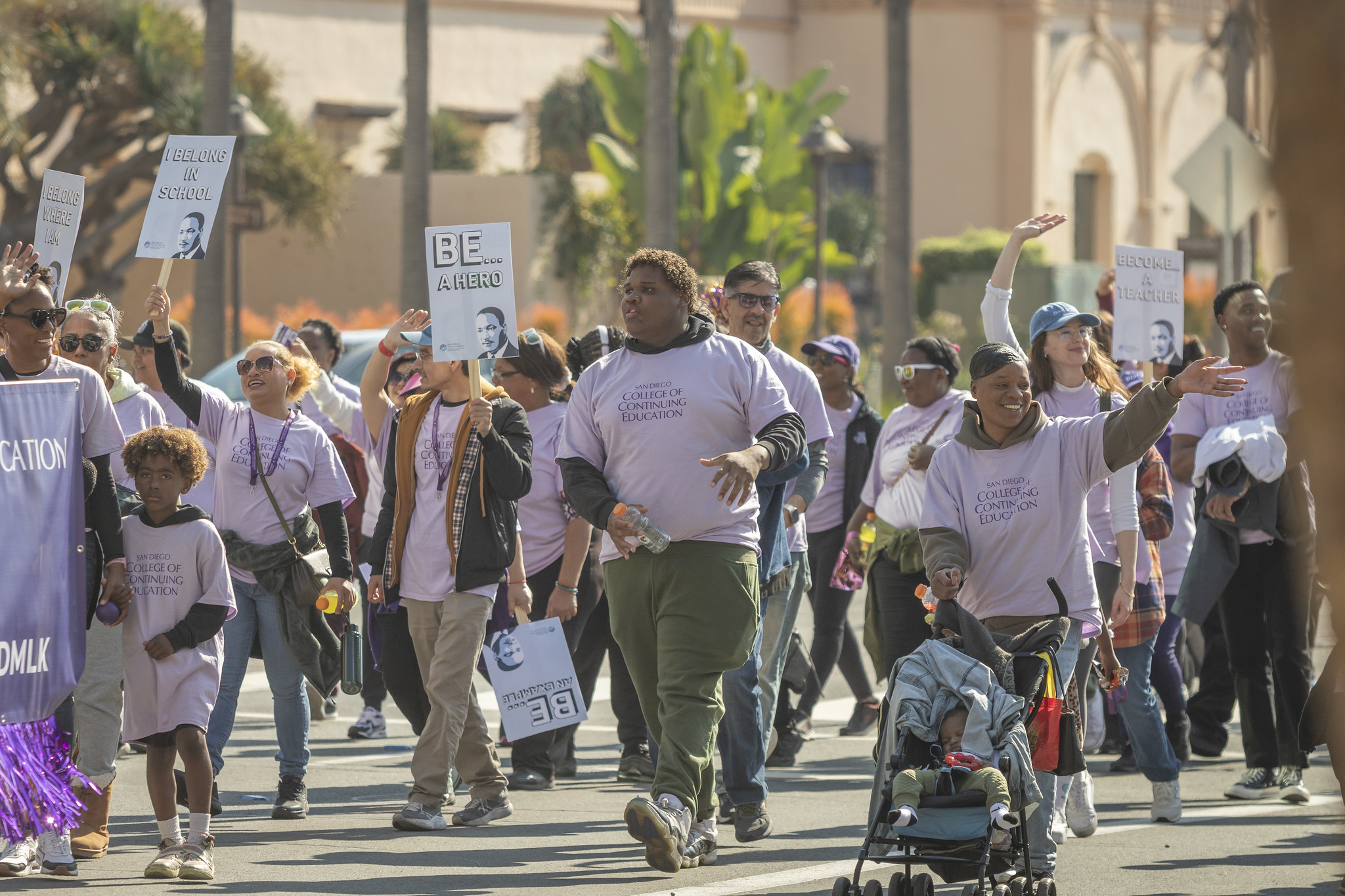 The district at the MLK Parade.