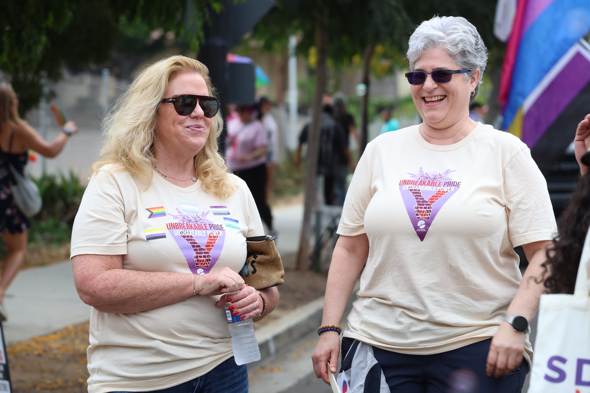 
Vice Chancellors Susan Topham and Michelle Fischthal at the parade.
