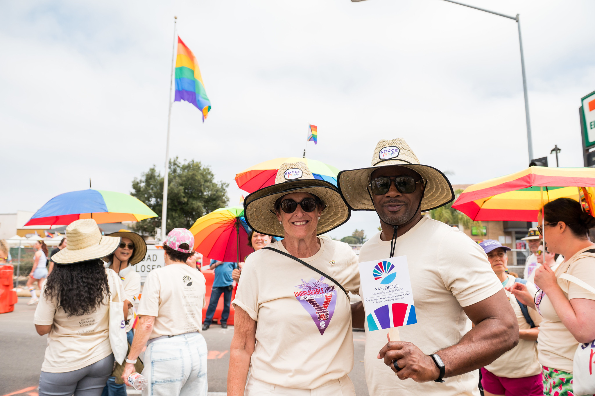 
The SDCCD at the San Diego Pride Parade.
