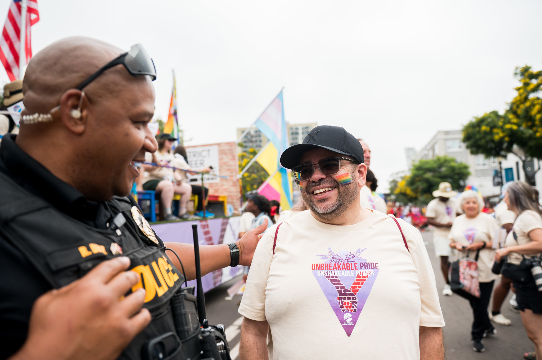 
The SDCCD at the San Diego Pride Parade.
