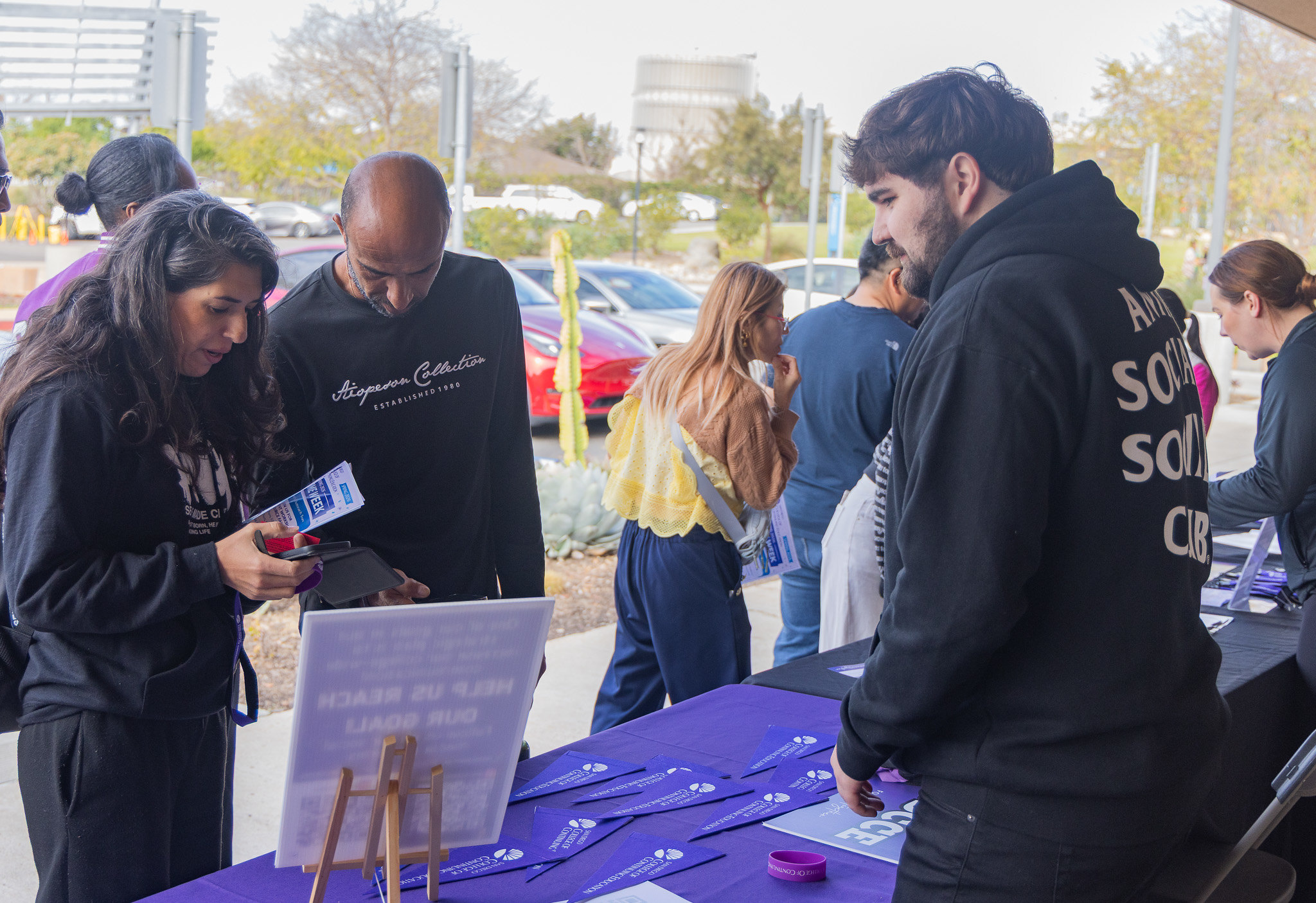 
Welcome tables at College of Continuing Education.
