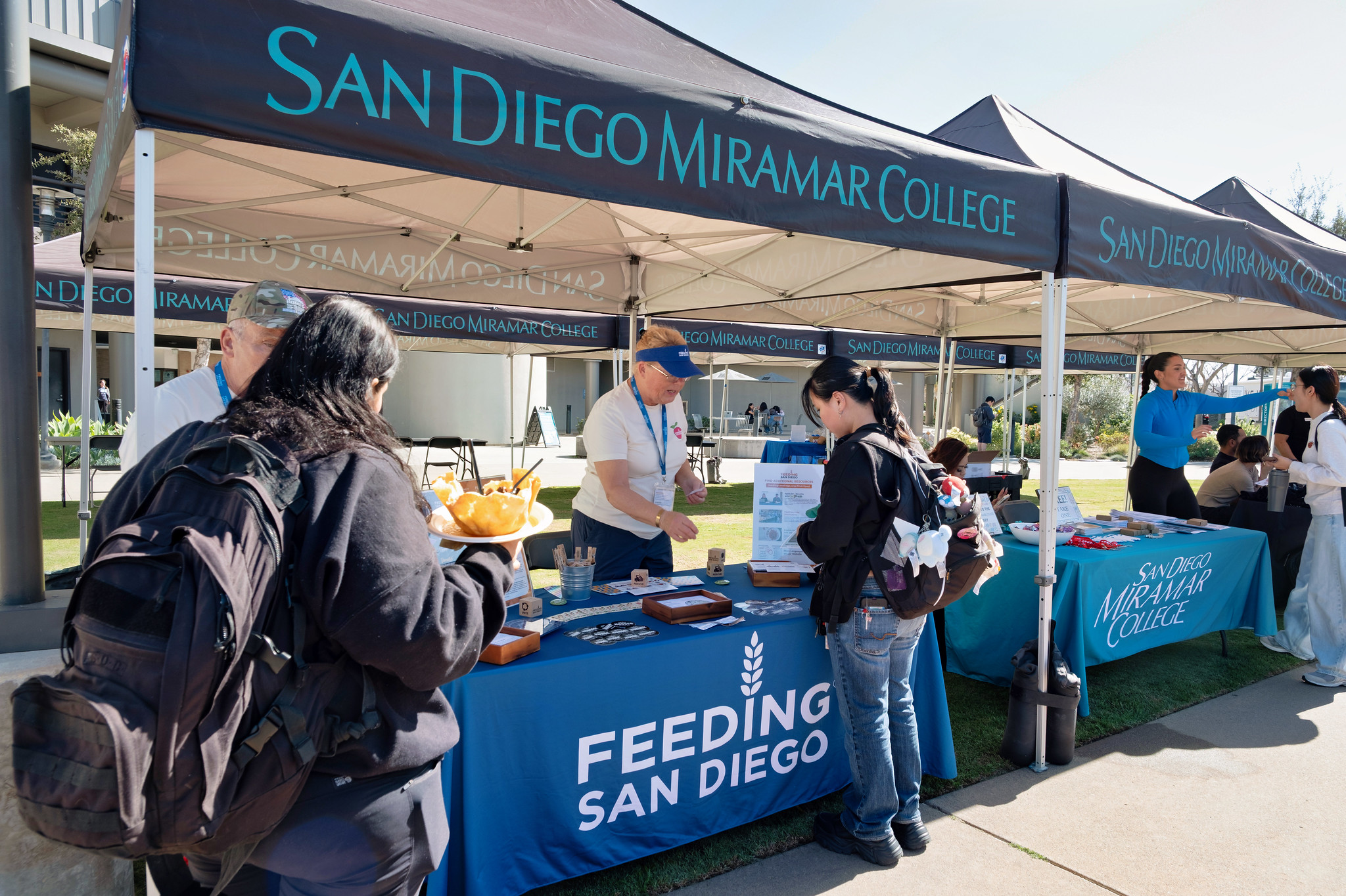 
A Feeding San Diego welcome tent at Miramar.
